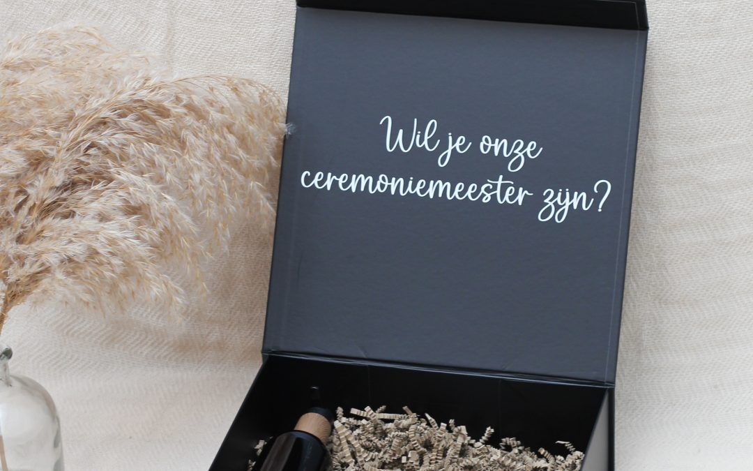 Originele manieren om getuige, ceremoniemeester, ringdrager en bloemenmeisje te vragen