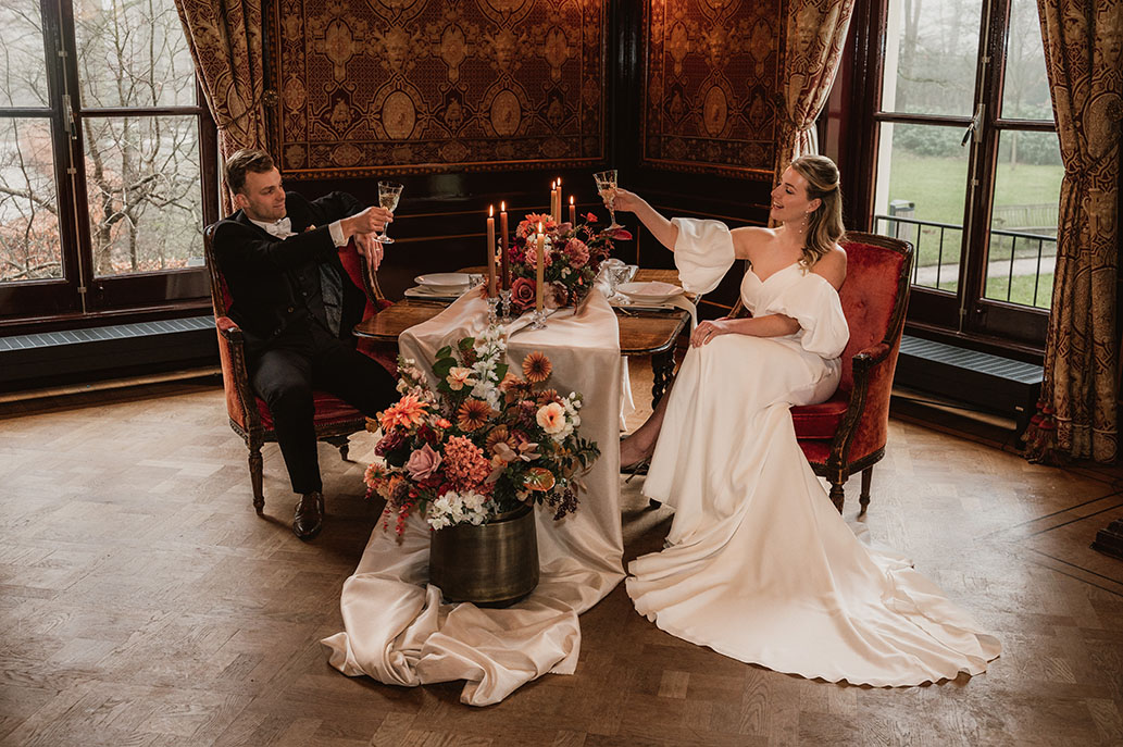 Styled Wedding Shoot op Kasteel Oud-Poelgeest
